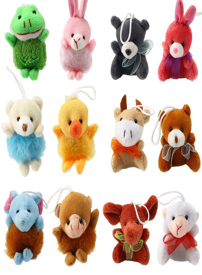 Laxdacee 32 Piece Mini Plush Animal Toy Set, Cute Small Animals Plush Keychain Decoration for Themed Parties, Kindergarten Gift, Teacher Student Award, Goody Bags Filler for Boys Girls Child Kid Laxdacee - Image 5